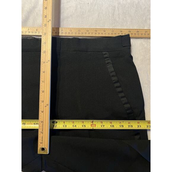 Giorgio Fellini Mens 46R 38x31 Black Tuxedo 2-Piece Set Tux Black Tie - Picture 14 of 16